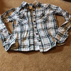 Blue women’s flannel